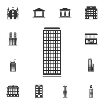Building icon. Simple element illustration. Building symbol design  from Buildings collection set. Can be used for web and mobile