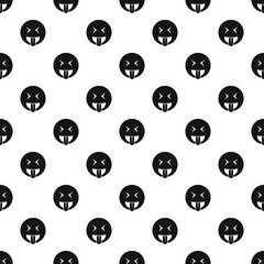 Smile pattern vector seamless repeating for any web design