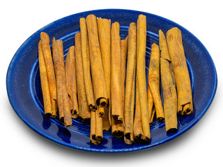 Aromatic spices , Cinnamon sticks.(clipping path)