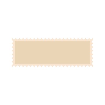 Letter postage stamp icon. Flat illustration of letter postage stamp vector icon for web