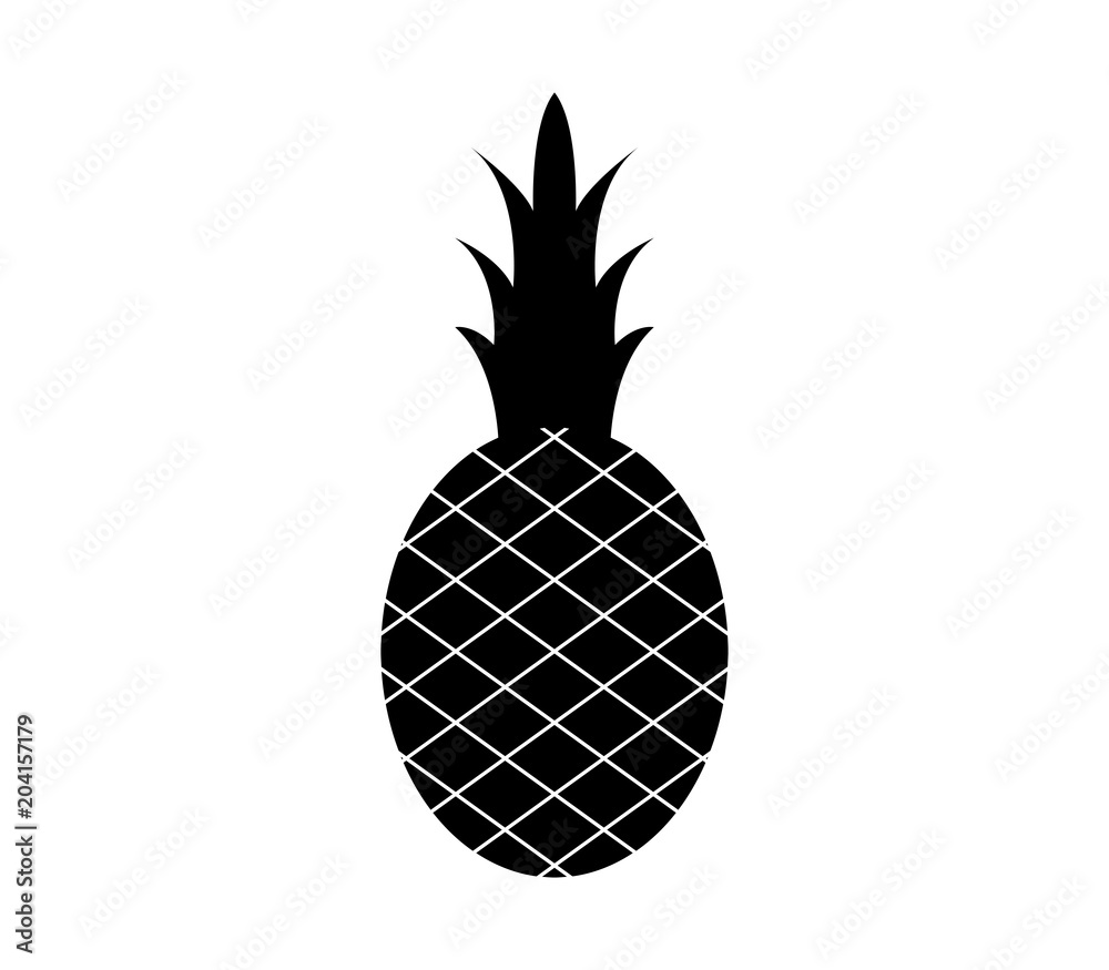 Poster pineapple icon