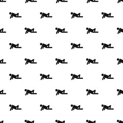 Stick figure stickman pattern vector seamless repeating for any web design