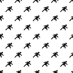 Stick figure stickman pattern vector seamless repeating for any web design