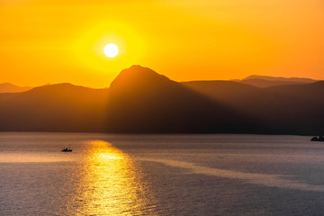 Naklejka premium Sea Sunset