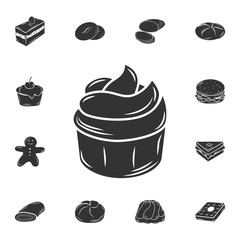 Cupcake icon. Simple element illustration. Cupcake symbol design  from Bakery collection set. Can be used for web and mobile