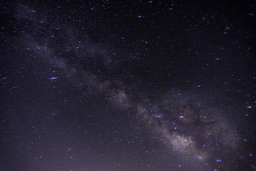 The Milky Way gleaming in the night sky