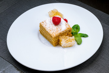 a piece of honey cake