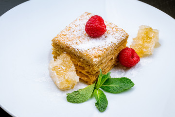 a piece of honey cake