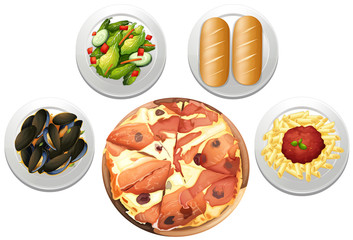 An Italian Pizza Set menu
