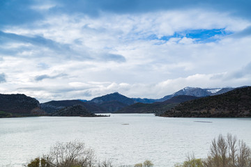 Reservoir of Barrios de Luna, Spain