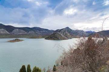 Reservoir of Barrios de Luna, Spain