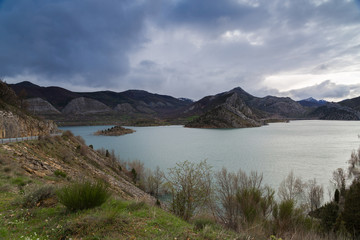 Reservoir of Barrios de Luna, Spain
