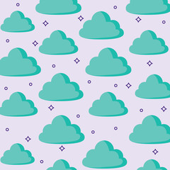 background with clouds pattern, colorful design. vector illustration
