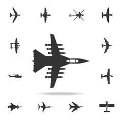 war plane icon. Detailed set of army plane icons. Premium graphic design. One of the collection icons for websites, web design, mobile app