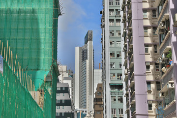 Sky scraper in Wan Chai, Hong Kong.