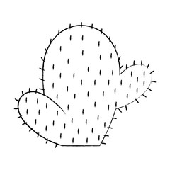 cactus icon over white background, vector illustration