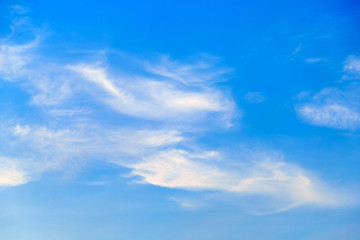 A beautiful clouds on a bright sky.