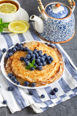 Pancakes with beries