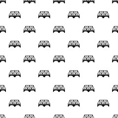 Railway arch bridge pattern vector seamless