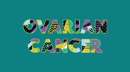 Ovarian Cancer Concept Word Art Illustration