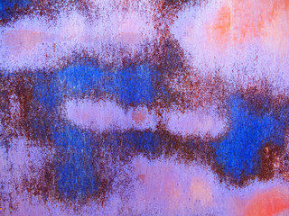 Rusty metal texture, Abstract colorful image 