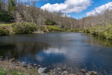Obraz premium Sims Pond on the Blue Ridge parkway