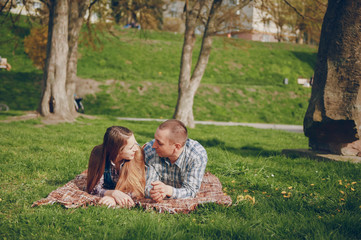 couple in a park