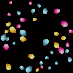 Background with Colorful balloons. Simple Feminine Pattern for Card, Invitation, Print. Trendy Decoration with Beautiful balloons. 