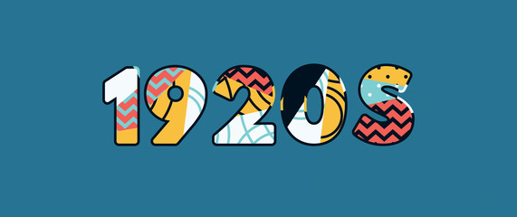 1920s Concept Word Art Illustration