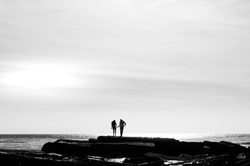 Couple on rocks