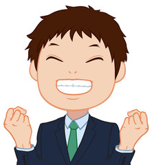 嬉しいちびキャラ　男性　タイプC