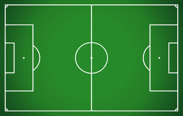 football field. raster illustration