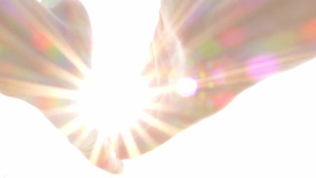 praying hands with brightness, blessing, god, angel