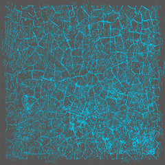 Distress, dirt texture. Vector illustration. Grunge background. Pattern with cracks.
