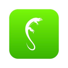 Lizard icon digital green
