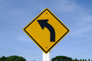 left curved arrow symbol traffic