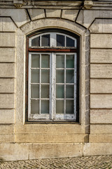 Fototapeta na wymiar Window of old building at the Lisbon