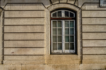 Fototapeta na wymiar Window of old building at the Lisbon