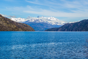 Fototapeta na wymiar A lake in park in Lago Puelo near Bariloche - Argentina