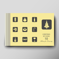 Album for painting. Leaflet cover presentation abstract geometric background