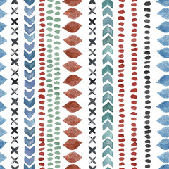Watercolor ethnic wallpaper pattern