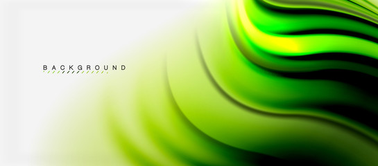 Blurred fluid colors background, abstract waves lines, vector illustration