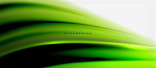 Blurred fluid colors background, abstract waves lines, vector illustration