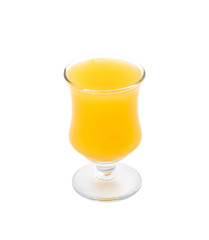 Fresh Orange Fruit Juice And Slices of Orange isolated on white background