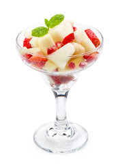glass of fruit salad