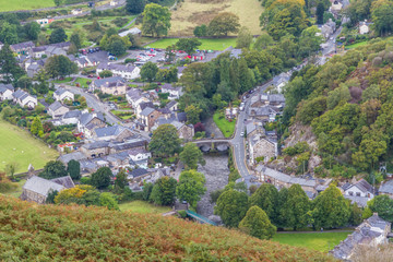 Obraz premium Beddgelert – village in North Wales.