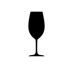 wine glass icon. raster illustration