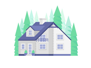 Concept of country house