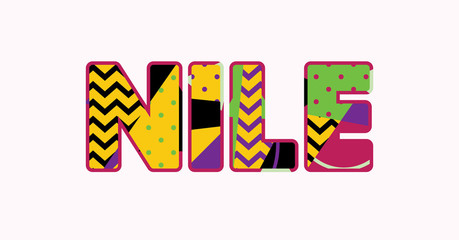 Nile Concept Word Art Illustration