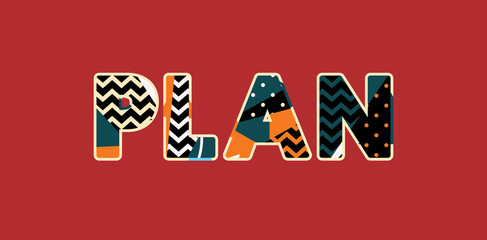 Plan Concept Word Art Illustration
